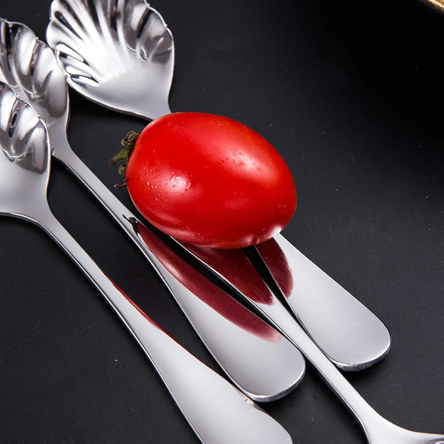 Ложка десертная Reheyre, Latte Spoon, из нержавеющей стали, зеркальная полировка, форма чаши, серебристый — фото 3