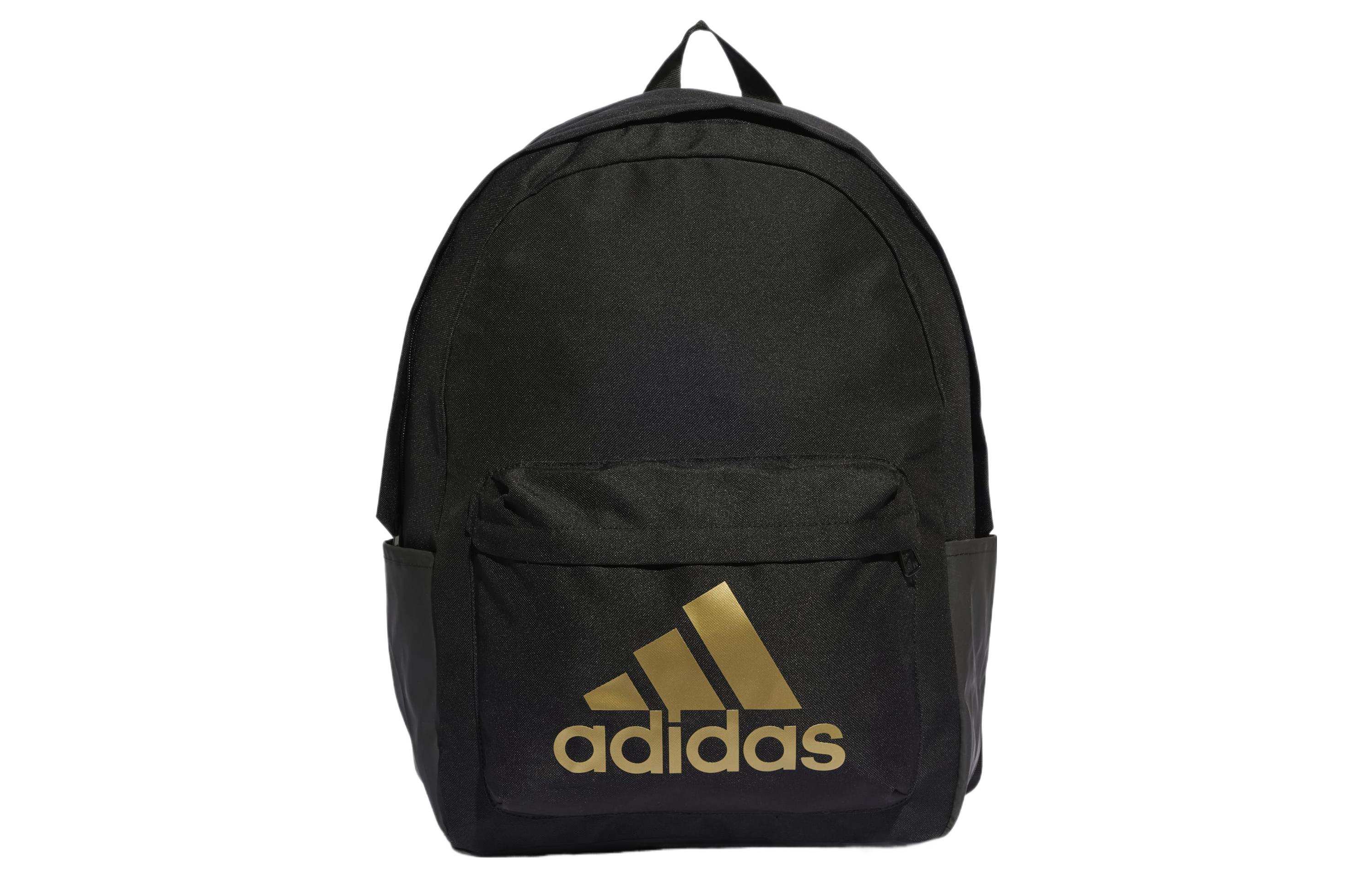 

Рюкзак из переработанного полиэстера обычный унисекс черный золотой Adidas