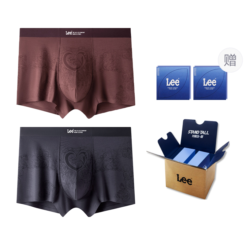 

Классические 101 трусы мужские подарочный набор из 2 полосок Lee, темно-серый