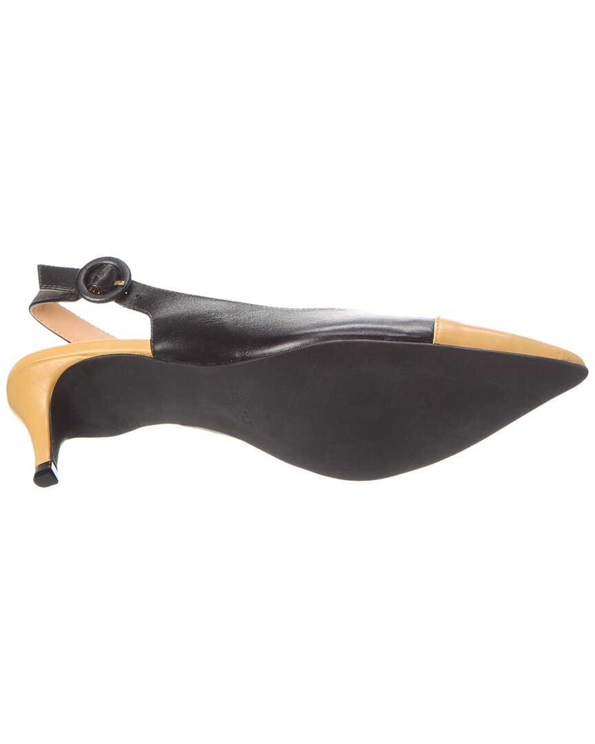 Туфли-лодочки Skylar из кожи на французской подошве French Sole, черный — фото 4