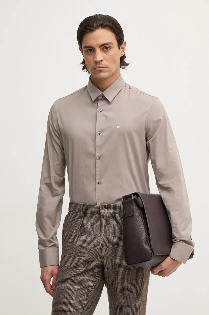 

Рубашка Кельвина Кляйна Calvin Klein, серый