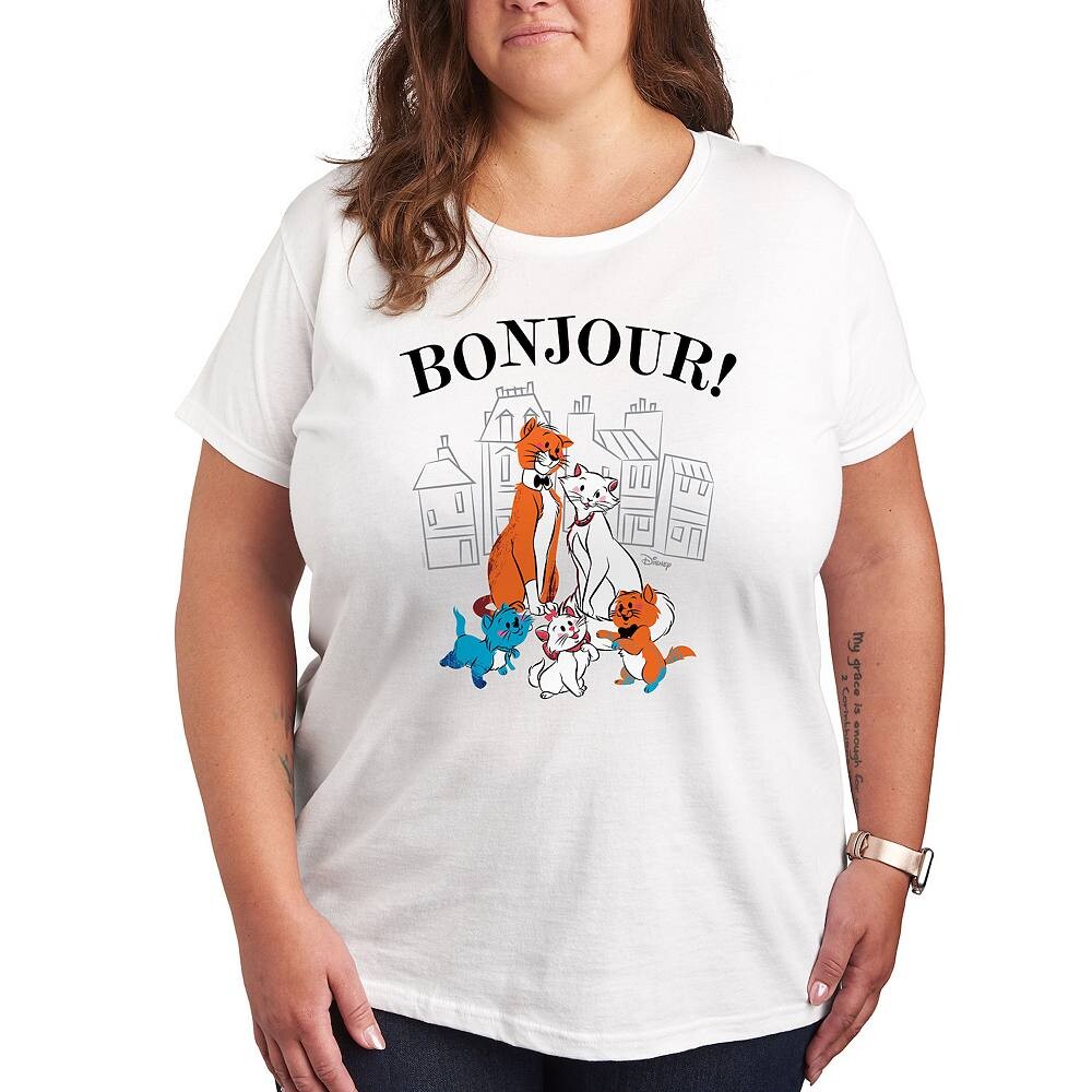 

Футболка с рисунком The Aristocats Plus Bonjour от Disney, белый