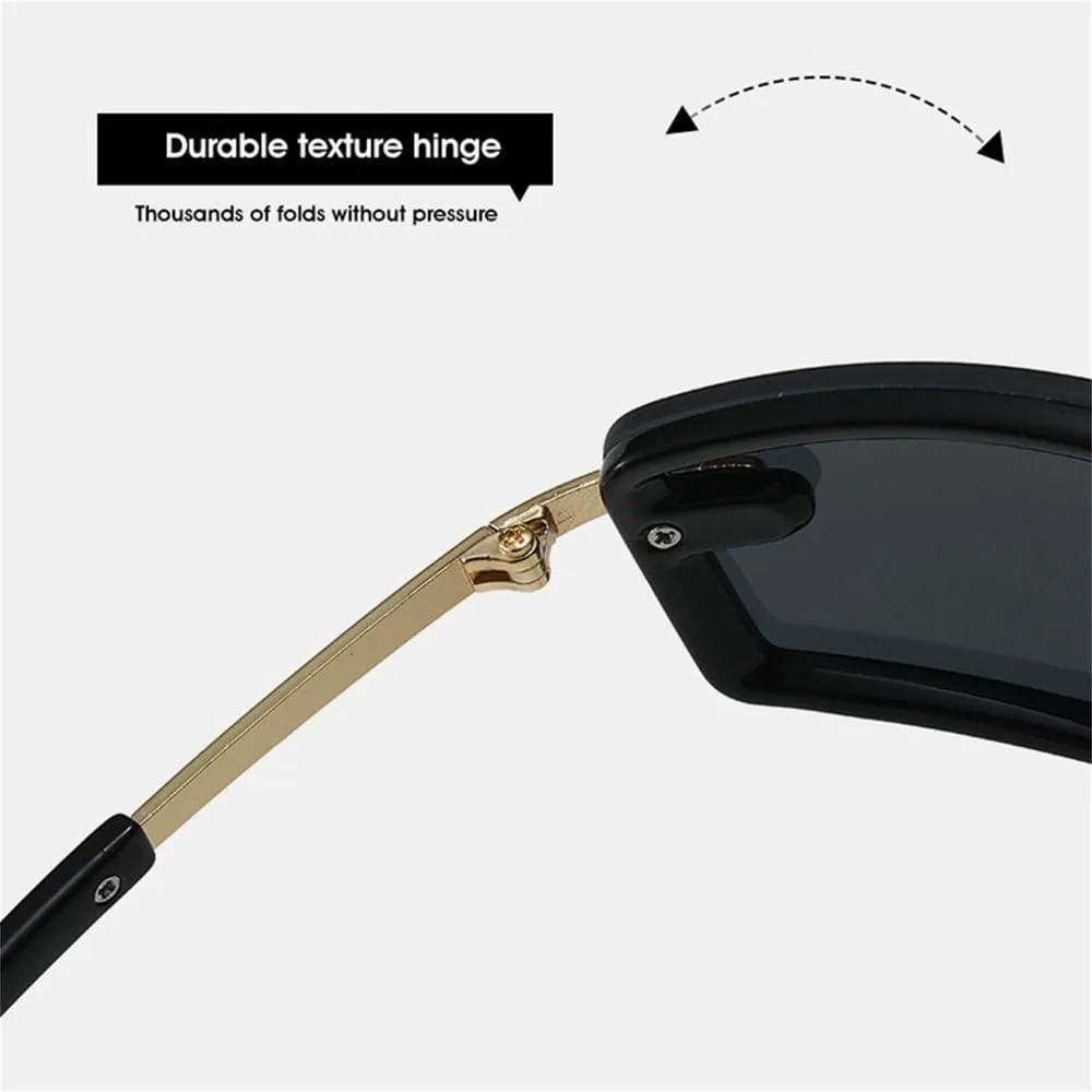 

Модные солнцезащитные очки без оправы конфетных цветов с защитой от УФ-излучения, женские солнцезащитные очки с металлическими дужками, модель Y2K KTUCN, 2