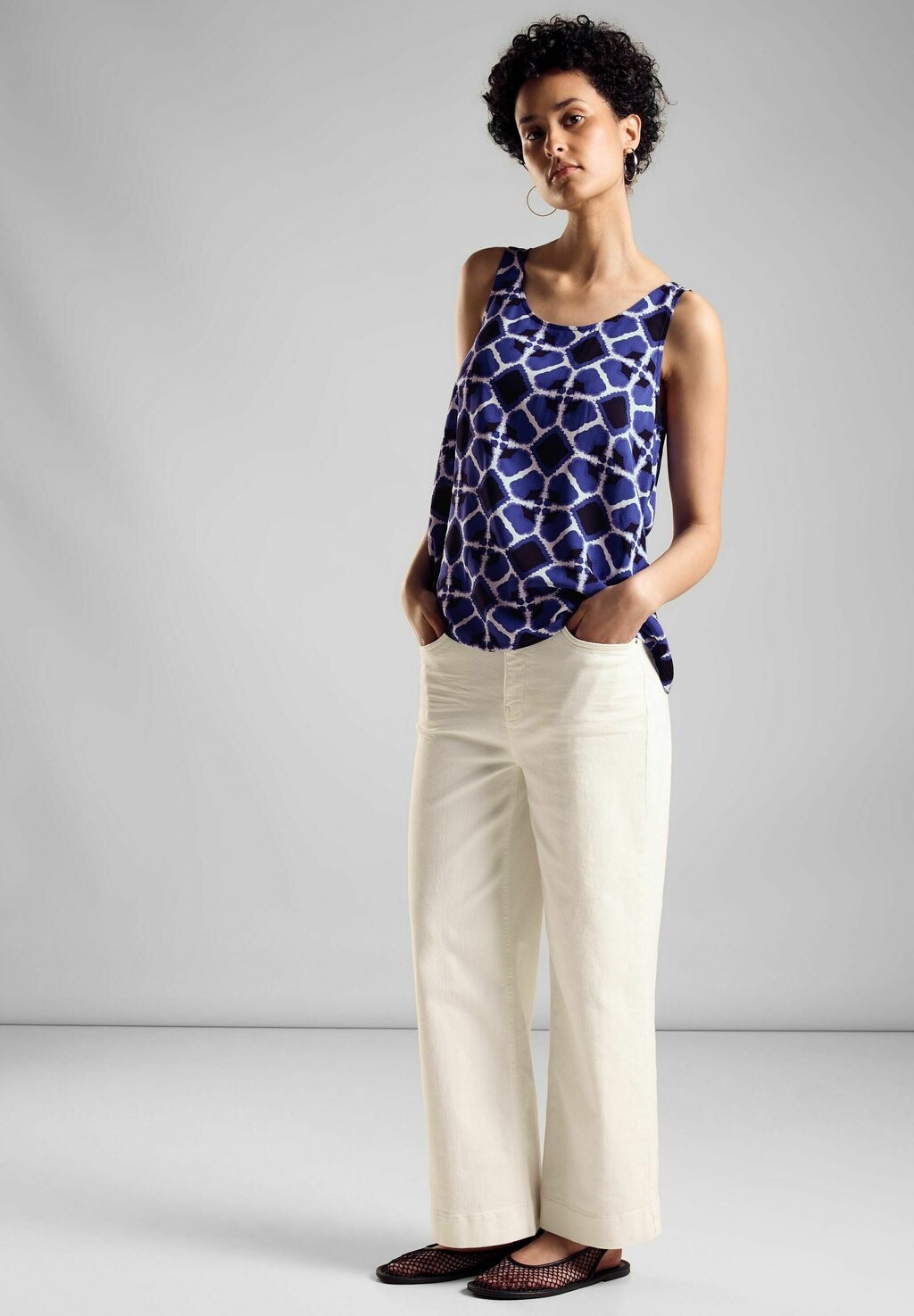 

Топ Mit Print Street One, синий