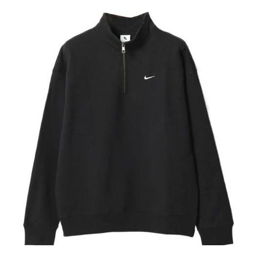 

Спортивный топ Nike Solo Swoosh 1/4 Zip Top 'Black' DQ5210-010, черный