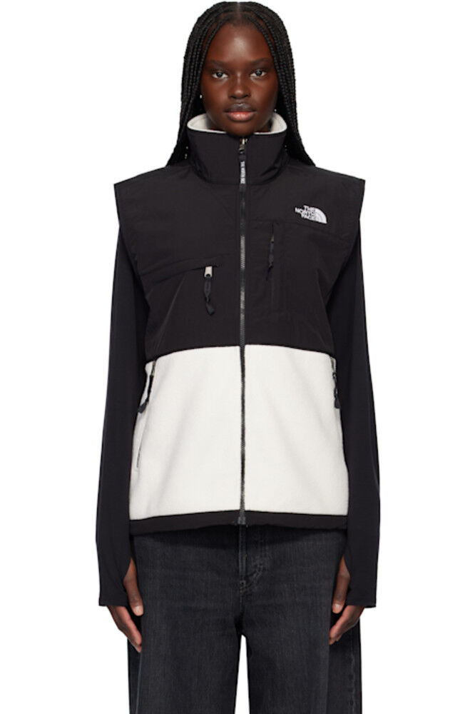 

Бело-черный ретро-жилет Denali The North Face
