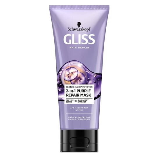 

В-1 Purple Repair Mask Маска для натуральных окрашенных или обесцвеченных светлых волос 200мл Gliss Kur Blonde Hair Perfector 2-, Schwarzkopf