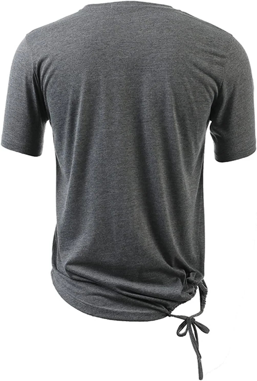 Мужская футболка с асимметричной шнуровкой Slim Fit — фото 3