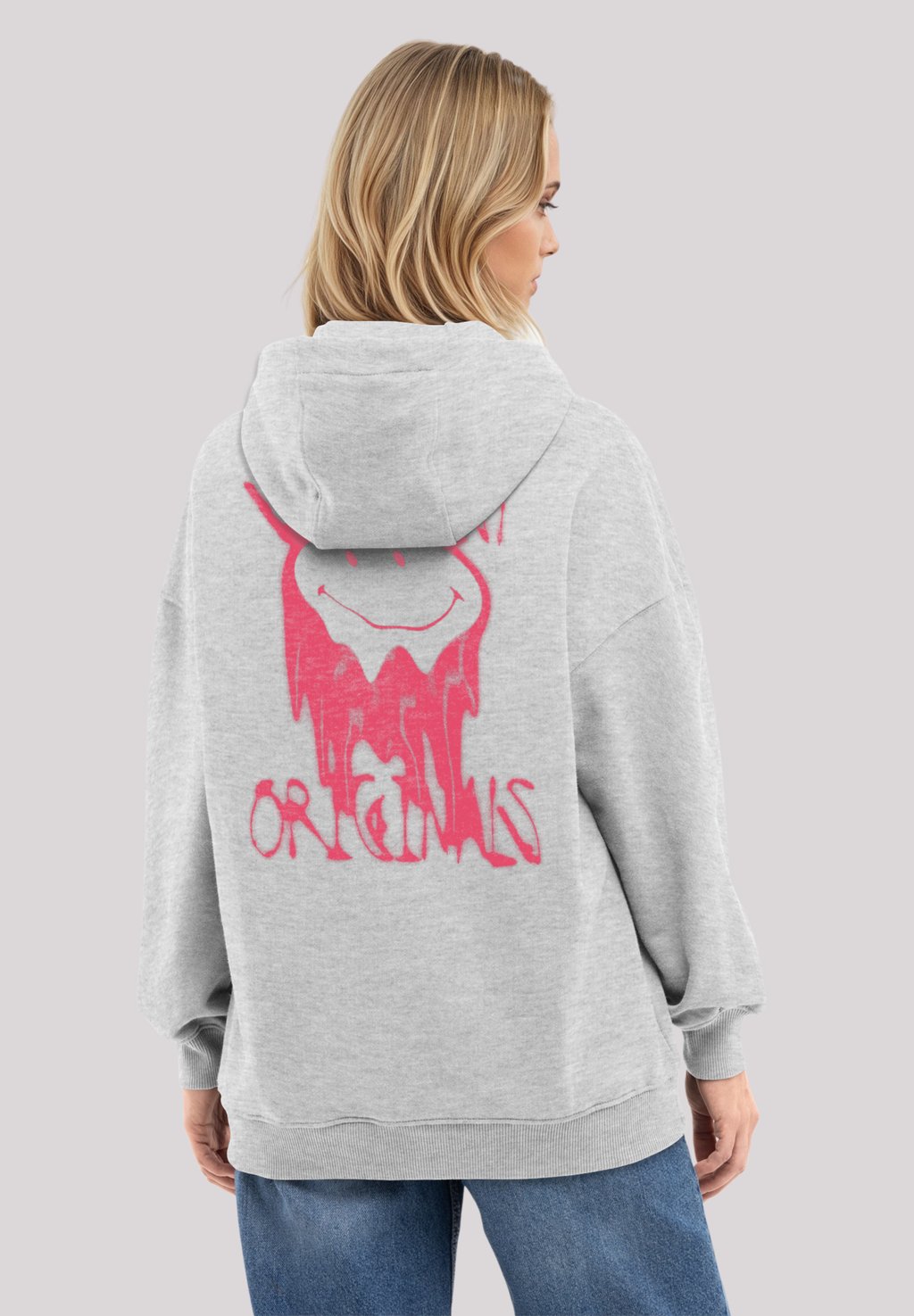 

Толстовка SMILEY ORIGINALS PUNK DRIP STREETWEAR - Hoodie F4NT4STIC, серый