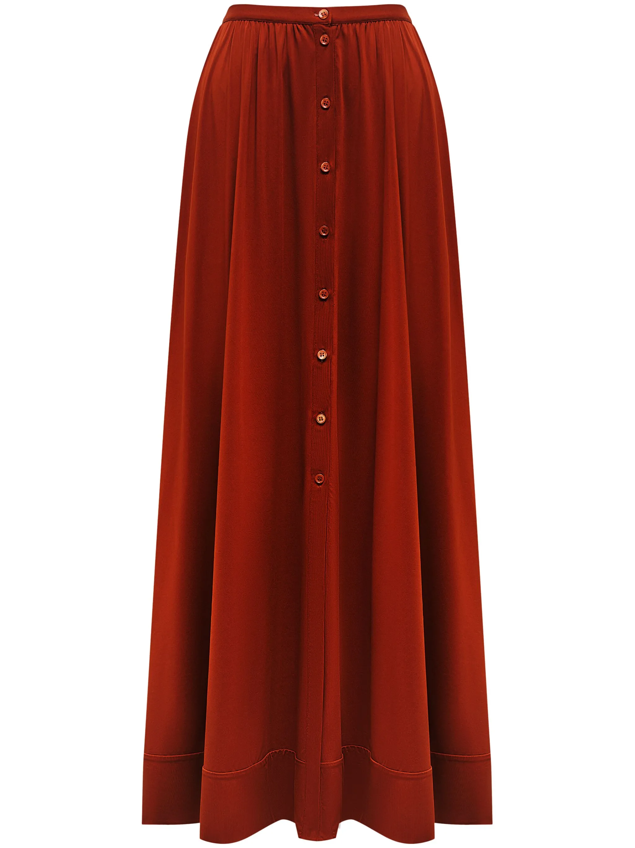 

Юбка макси на пуговицах 12 Storeez, оранжевый