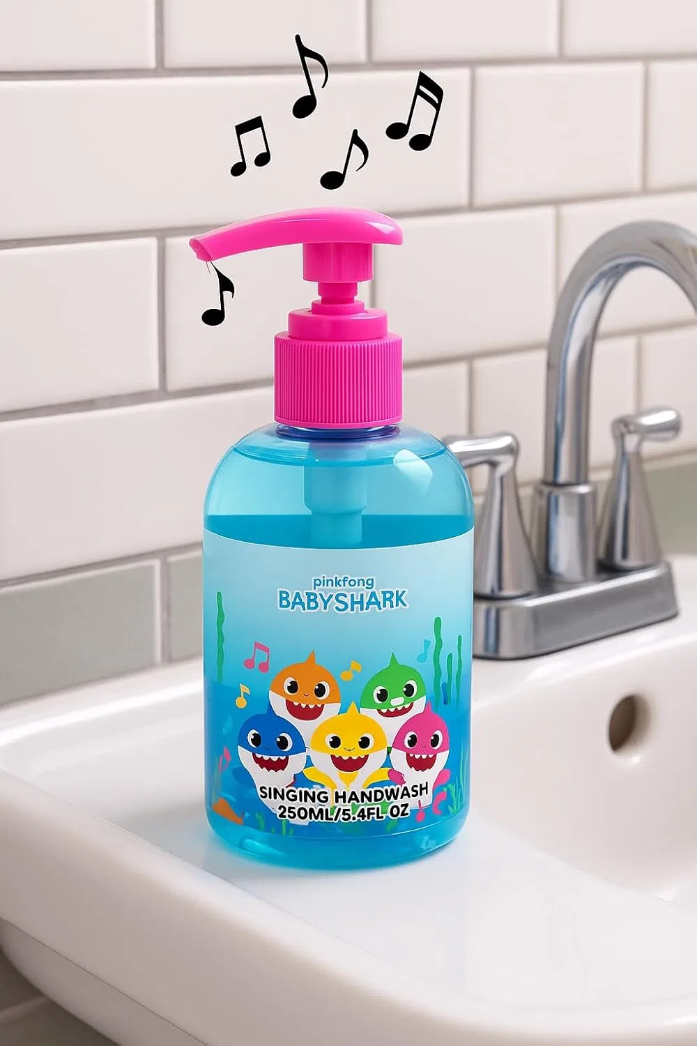 Антибактериальное жидкое мыло «Baby Shark» с музыкой Corsair Toiletries — фото 4