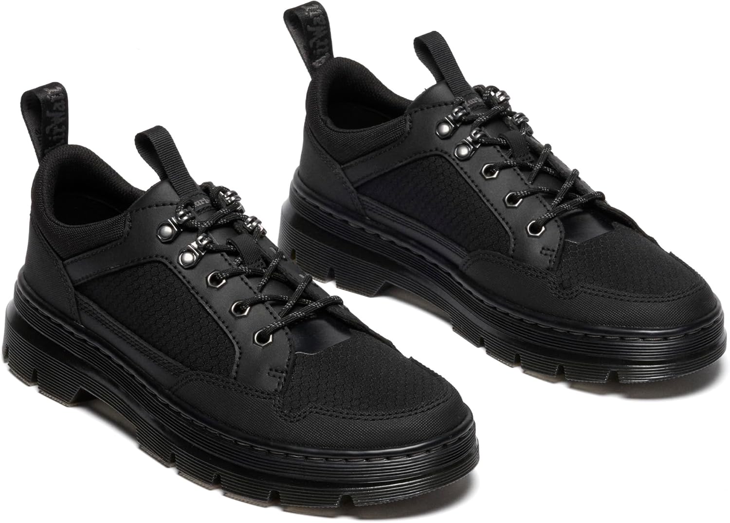 Dr. Martens Unisex-Adult Reeder Shoes Oxford, Black Recycled Hex Canvas+Ajax — фото 2