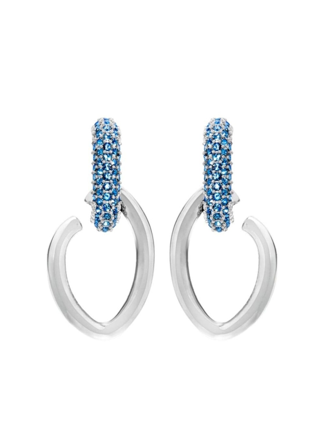 

Серьги-подвески с паве Oscar de la Renta, серебряный
