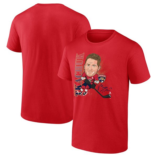 

Мужская футболка matthew tkachuk florida panthers с карикатурой игрока Fanatics