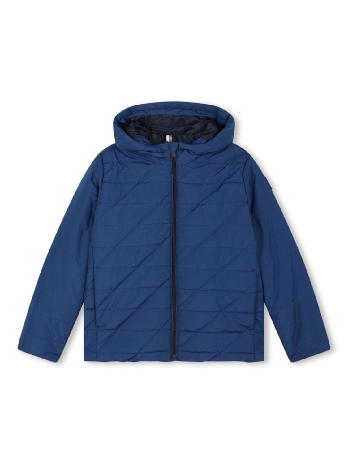 

BOSS Kidswear пуховик с капюшоном, синий
