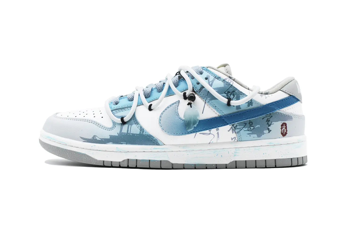 

Nike Кроссовки для скейтбординга Dunk Low Top, мужские, сине-серые