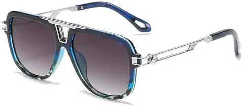 

Ретро классические модные квадратные солнцезащитные очки 2026 года для мужчин и женщин, в винтажном стиле, с металлической оправой, летний тренд MTZJH, C5