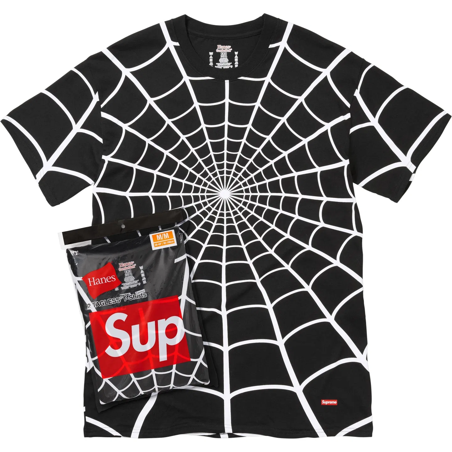 Футболка Supreme x Hanes X Spider-Man, SS26, красная — фото 4