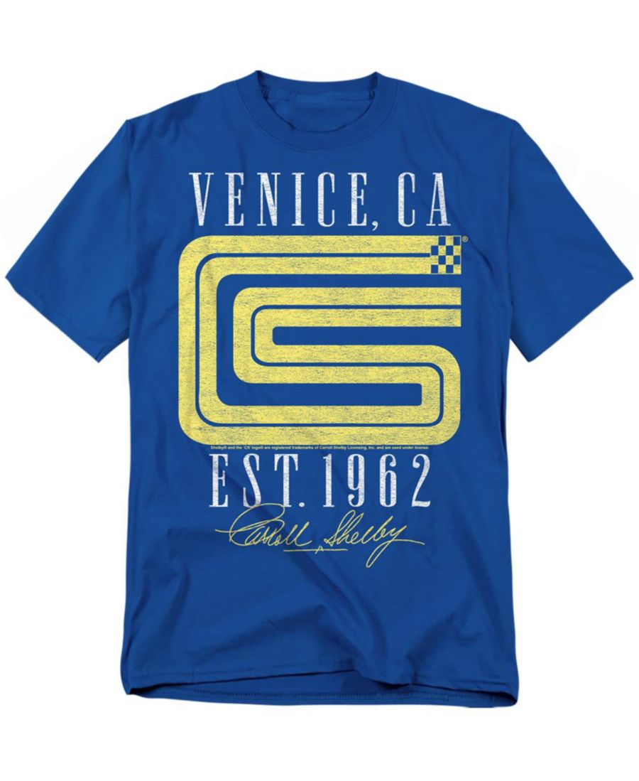 

Мужская футболка Carroll Shelby CS Logo Venice Shelby Cobra, Royal