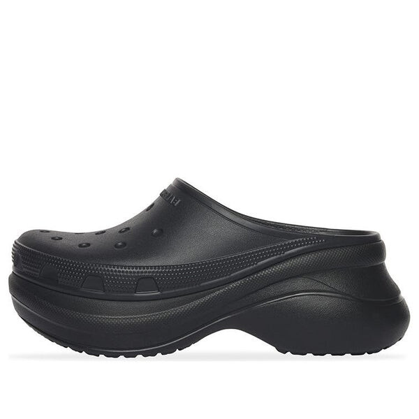 

Тапочки crocs mule 'black rubber' Balenciaga, черный