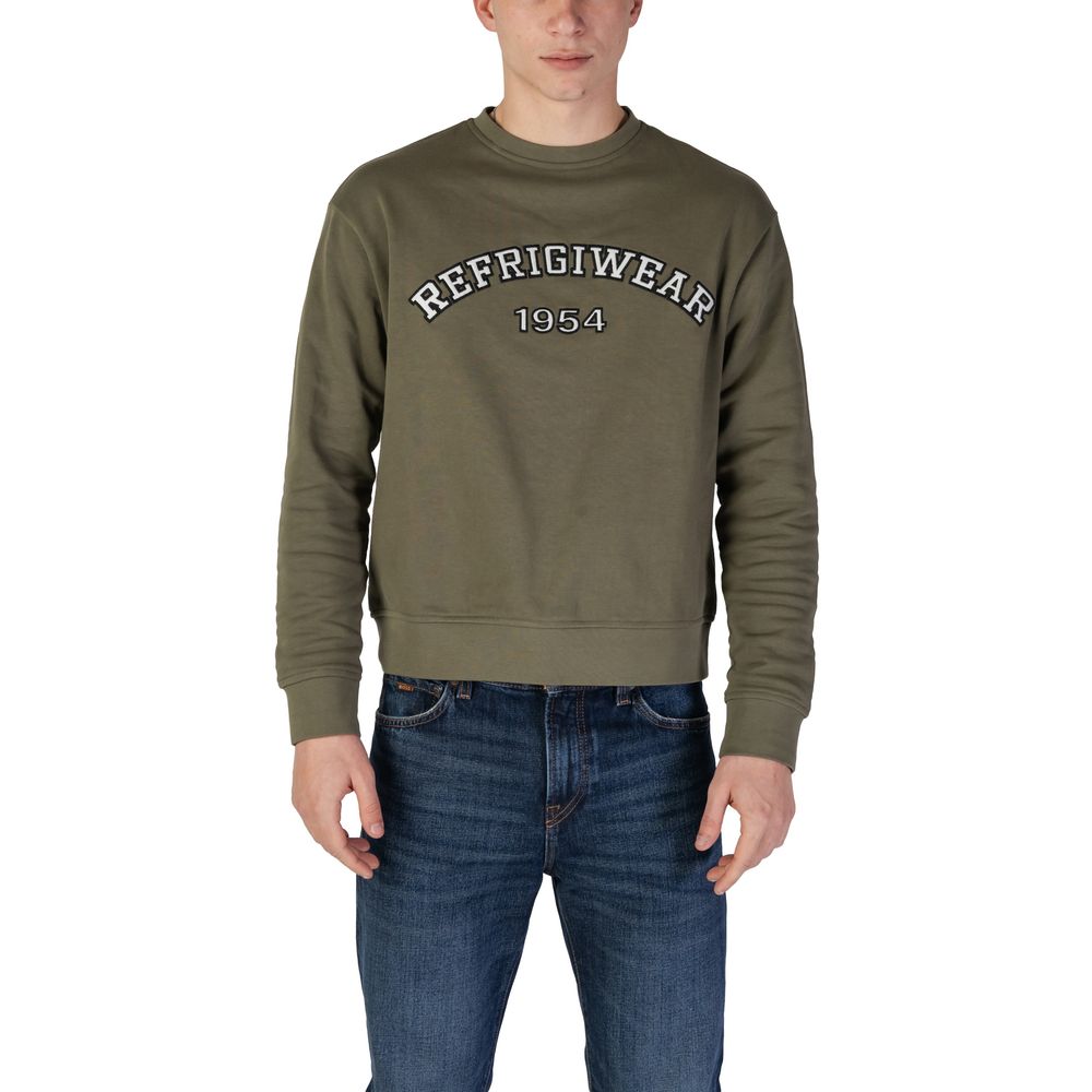 

Зеленый хлопковый свитер Refrigiwear