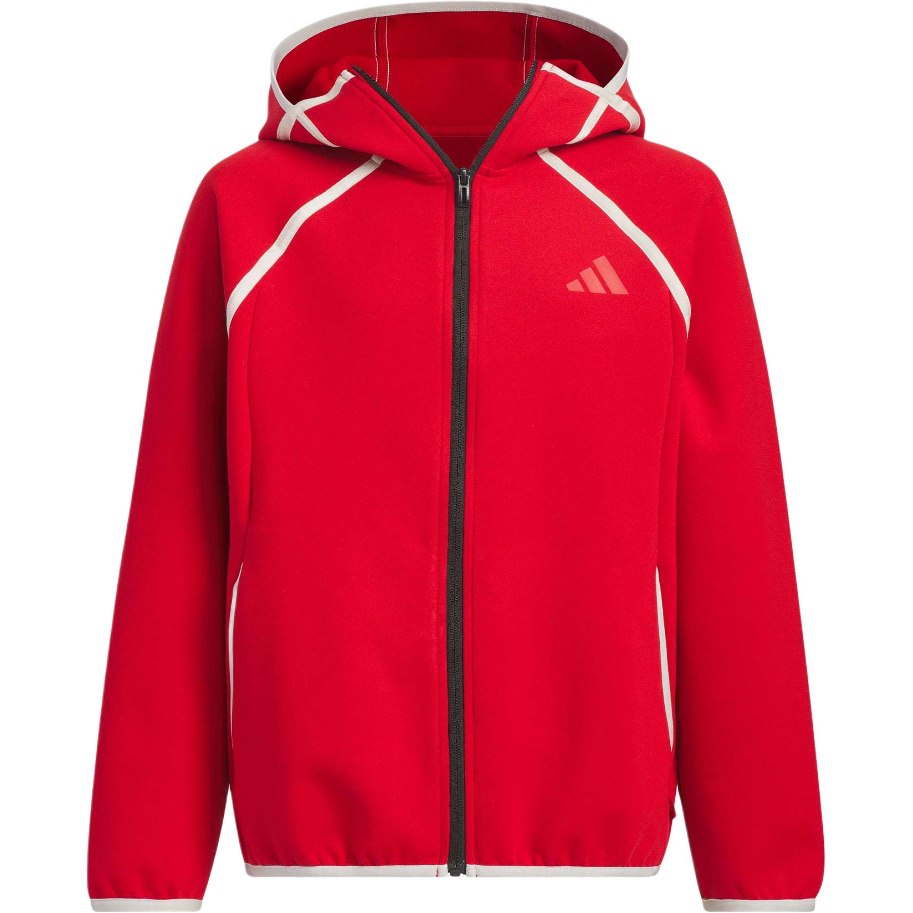Adidas Куртка JK KN JKT HOODY Energy Red для детей 3-7 лет — фото 3