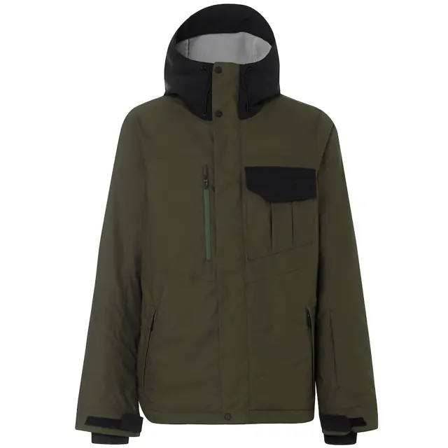 

Мужская куртка Division evo insula 2l 10k на молнии цвета хаки 412786 86v Oakley, зеленый