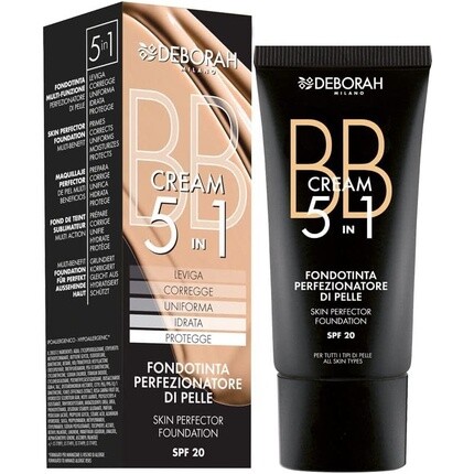 

Milano Bb Cream Foundation Формула 5 в 1 с SPF 20 5.1G, Deborah