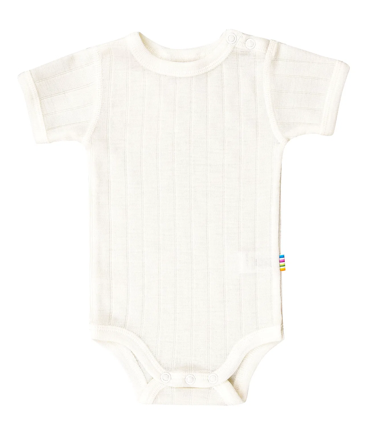 Боди с коротким рукавом, мериносовая шерсть/шелк, Joha, off white