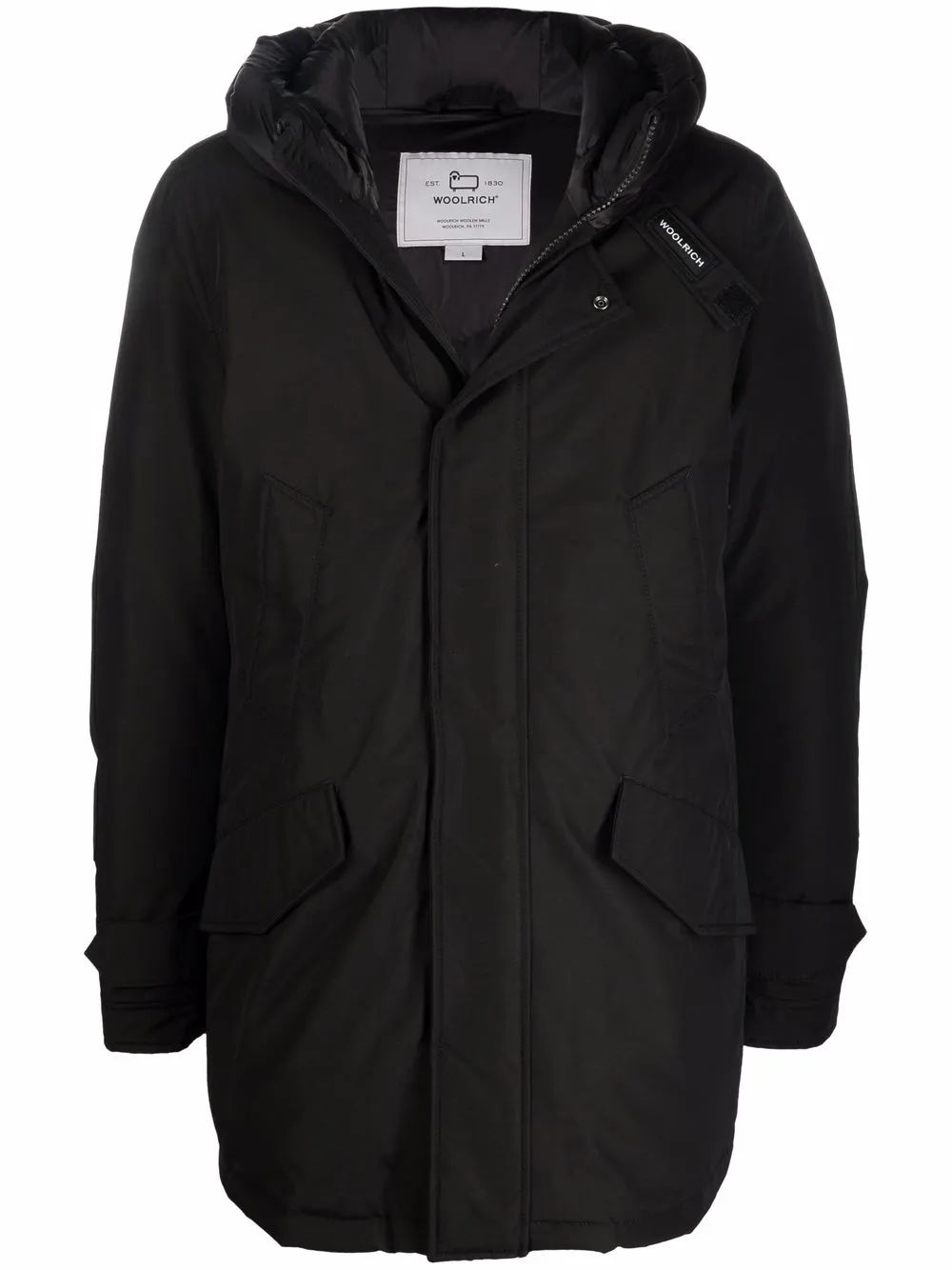 

Парка Polar с высоким воротником WOOLRICH, черный