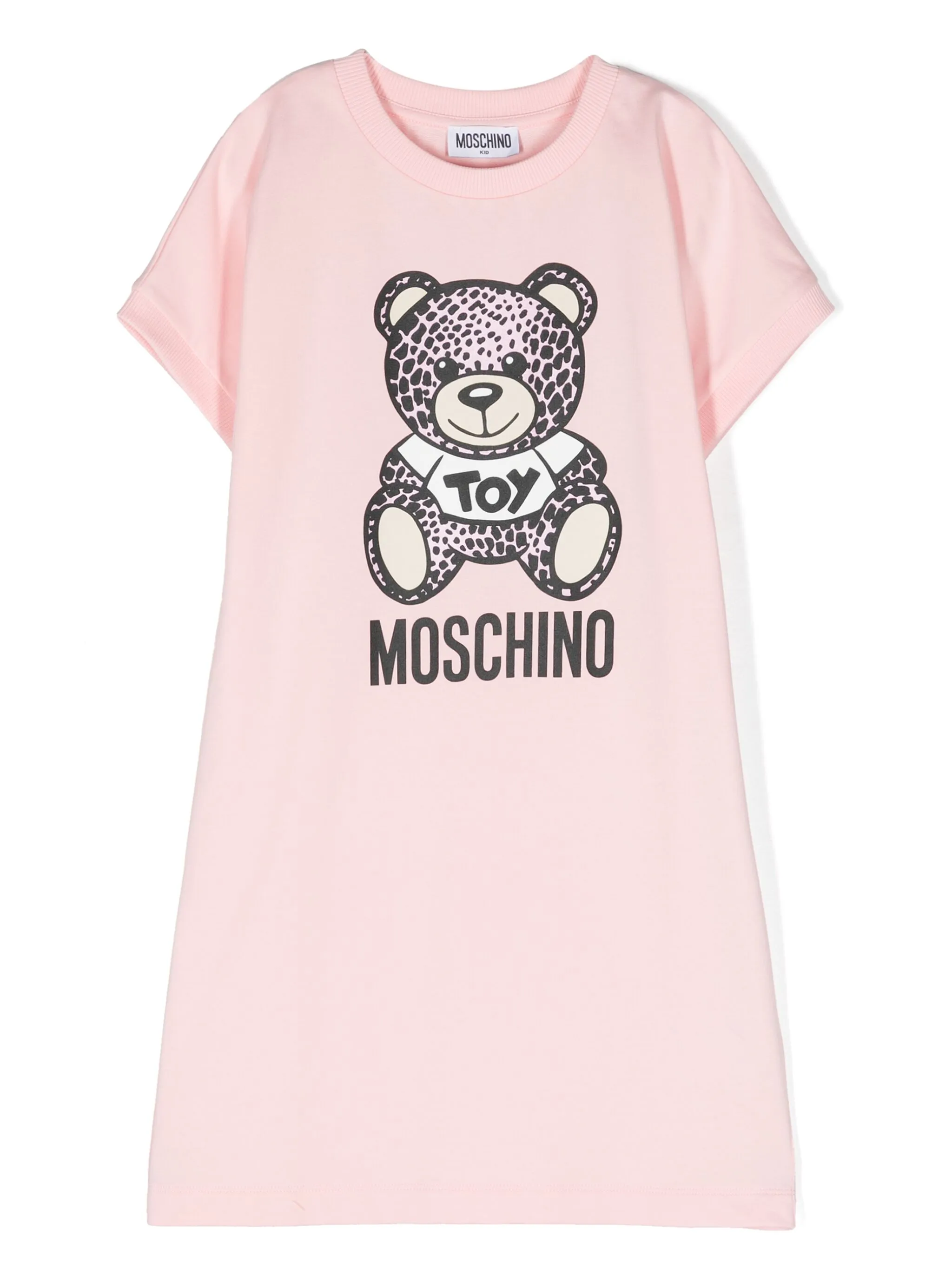 

Платье с принтом Teddy Bear Moschino Kids, розовый