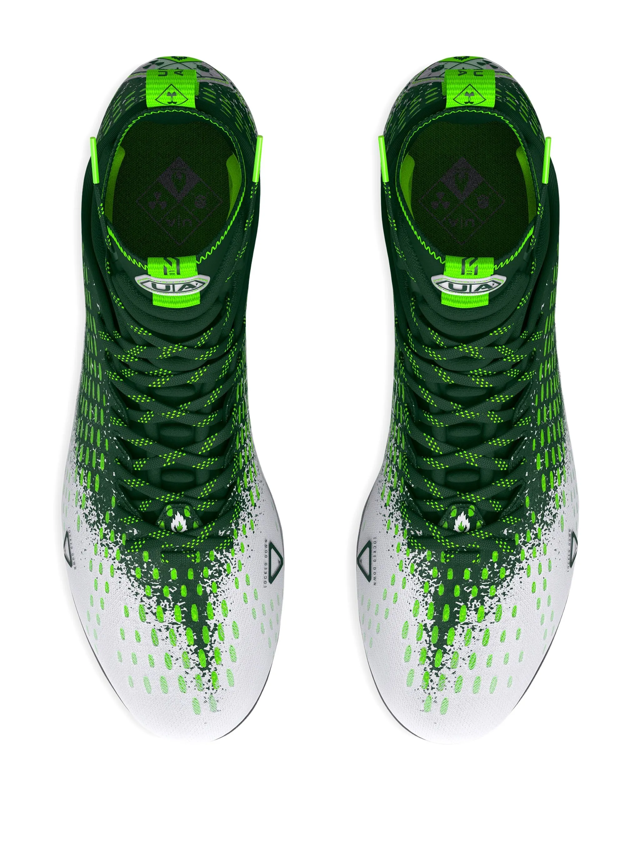 Кроссовки Spotlight Lux Mc 2.0 Green/White Under Armour, зеленый — фото 2