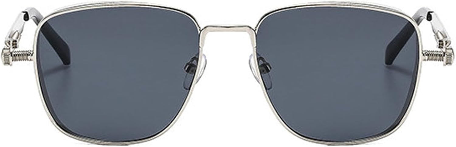 

Классические квадратные панк-солнцезащитные очки Helena, роскошные дизайнерские, для мужчин и женщин, ретро, ​​прямоугольные, в панк-стиле, с металлической оправой, C3