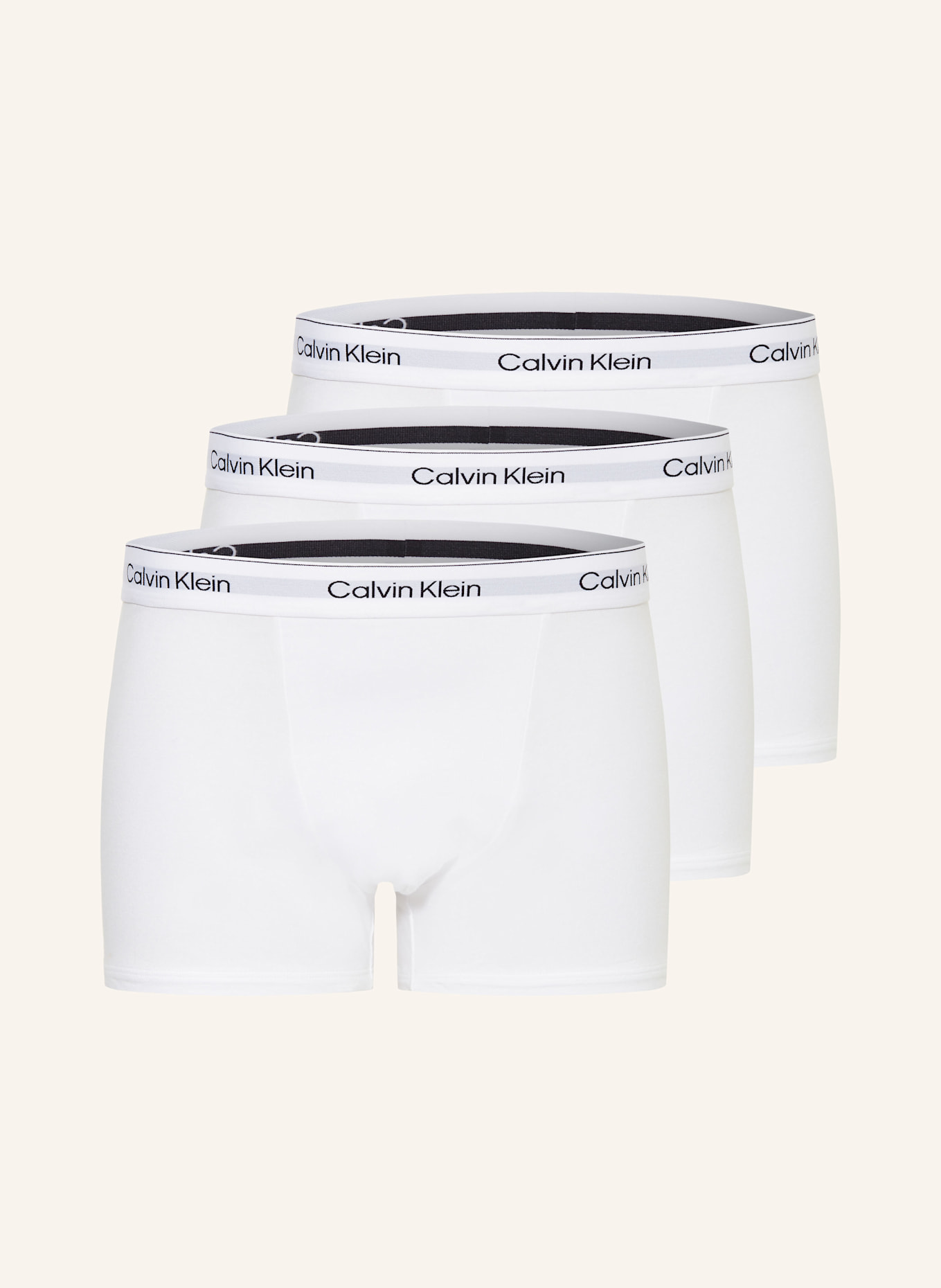

Упаковка из 3 трусов-боксеров Icon Cotton, свободный крой Calvin Klein, белый
