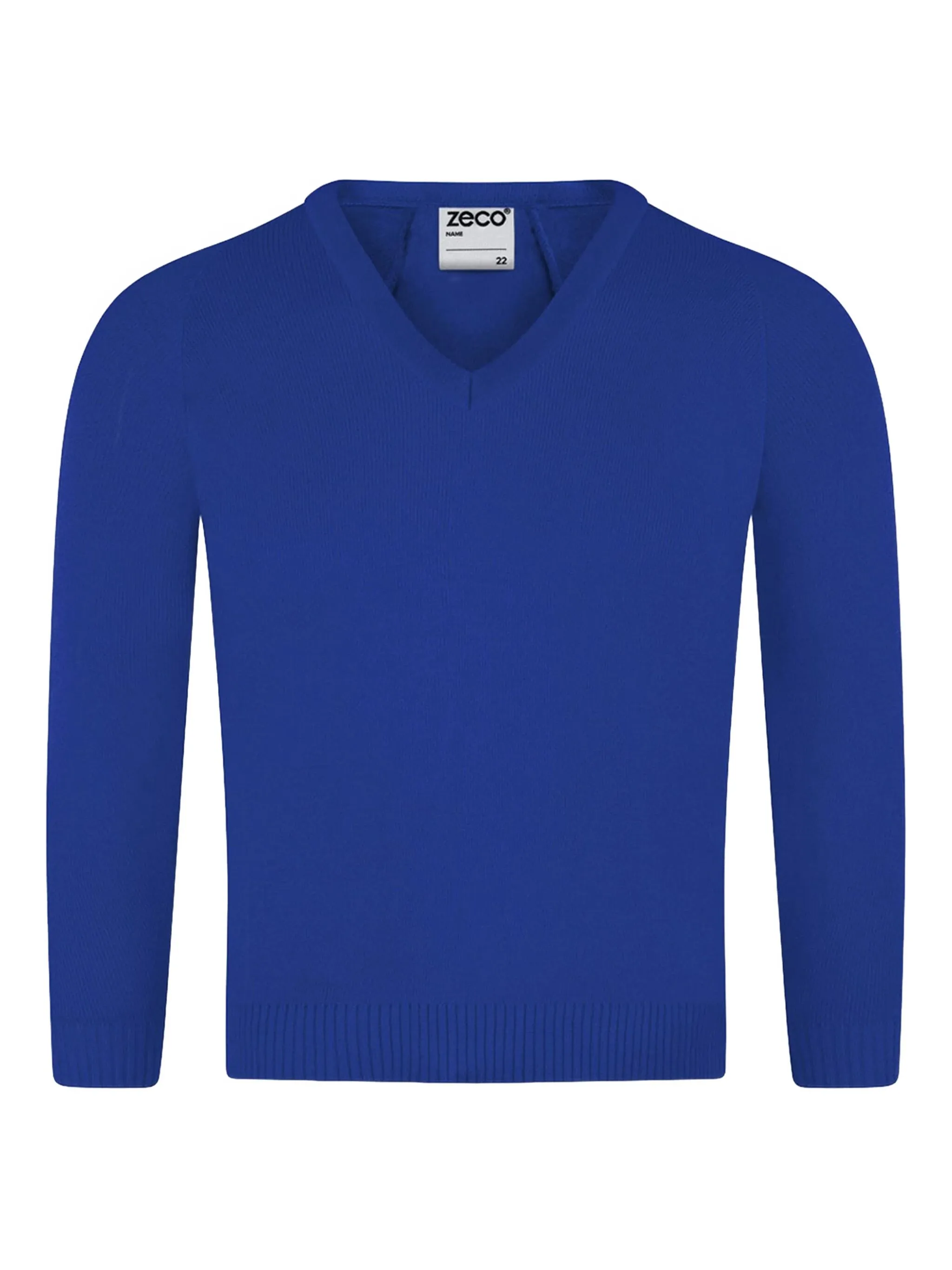 

Свитер с V-образным вырезом Zeco Schoolwear Kids, синий