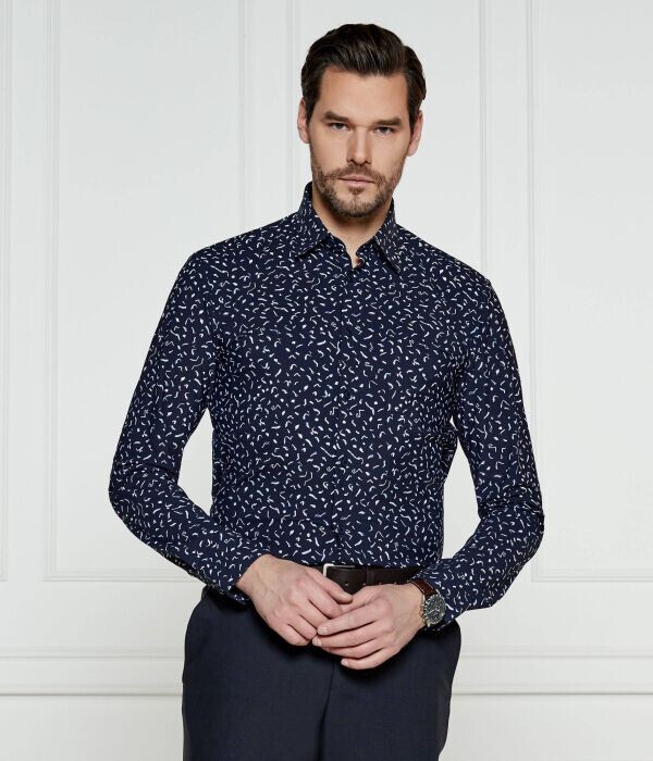 

Рубашка Boss P-Roan-Kent C1-233 Slim Fit, синий