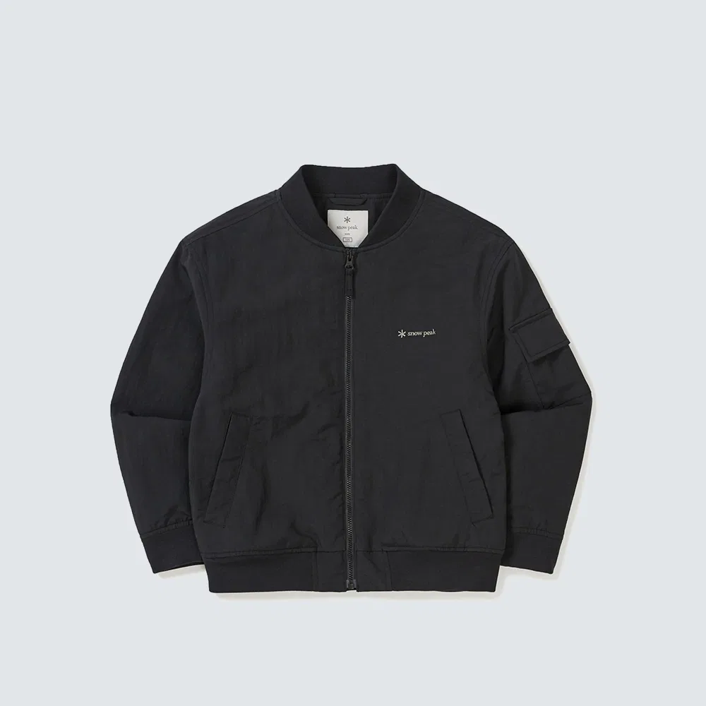 Детская куртка-бомбер Snowpeak Apparel Kids Campfield, тёмно-угольная — фото 2