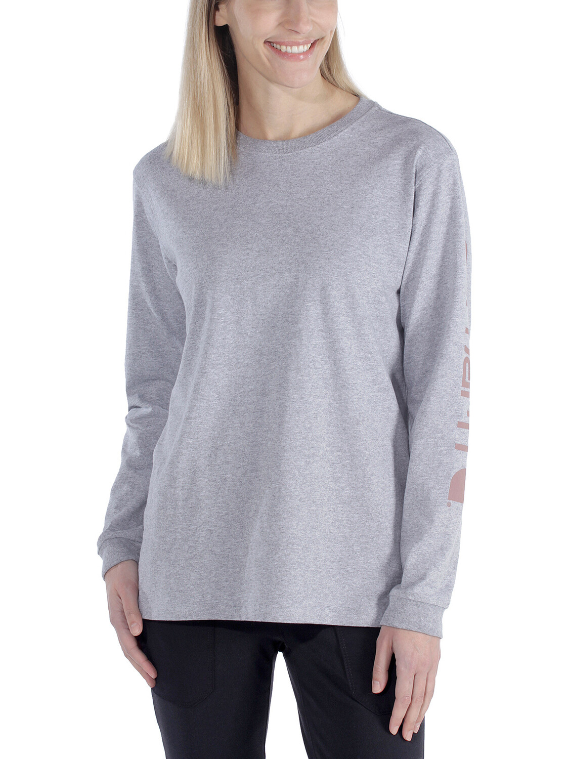 

Свитер CARHARTT Long Sleeve, цвет heather grey