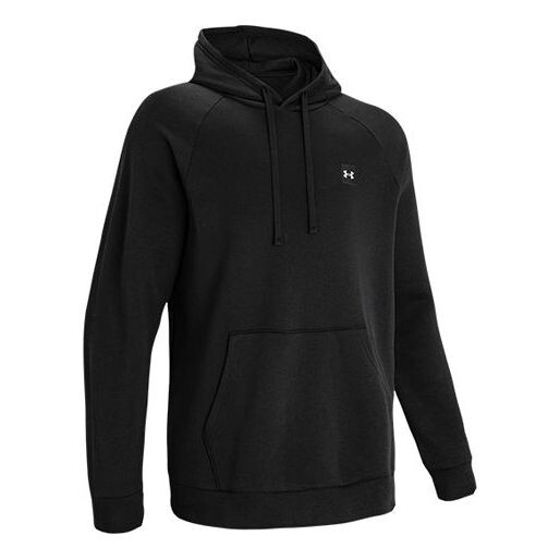 

Толстовка rival fleece hoodie 'black' Under Armour, черный