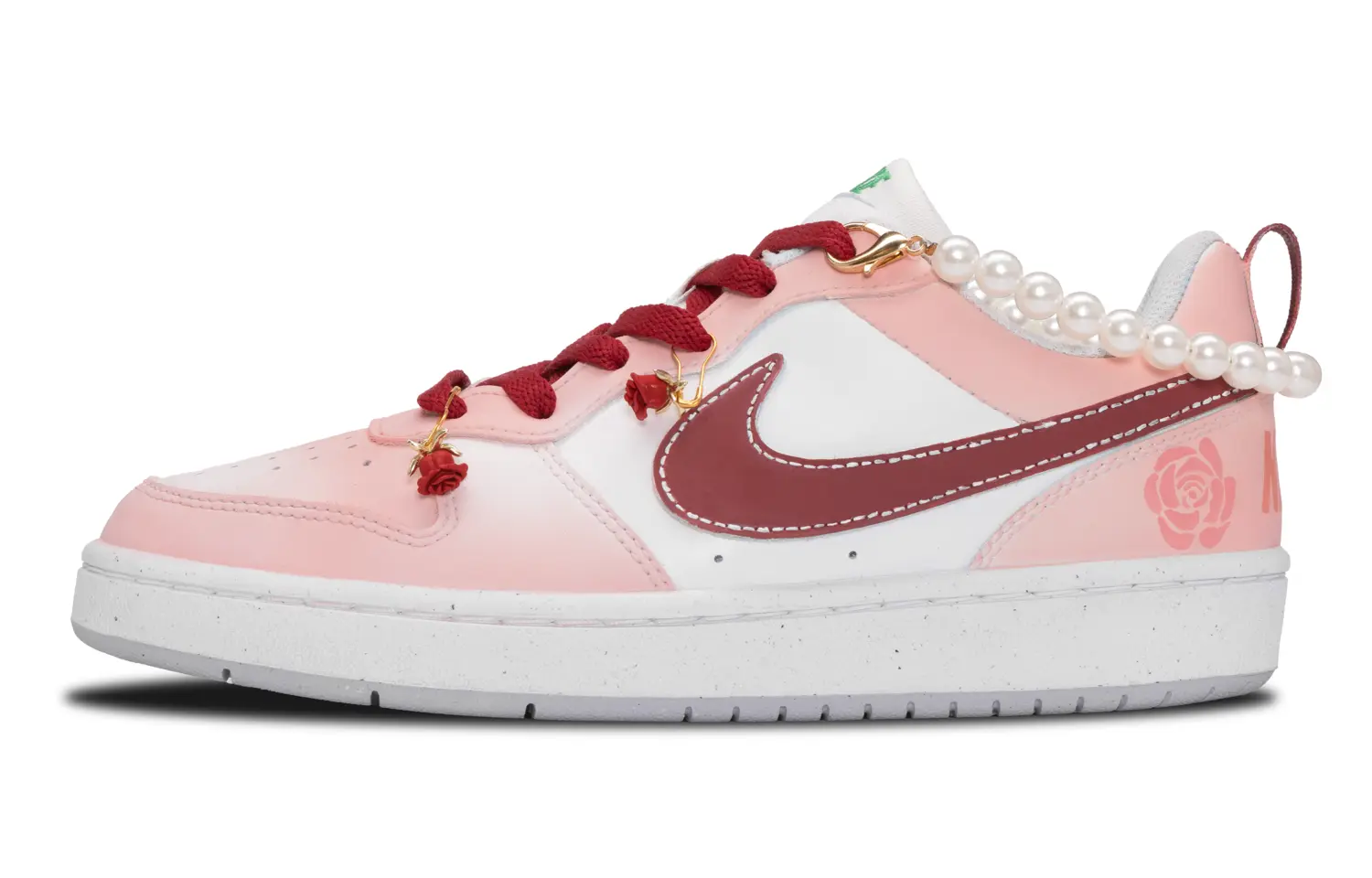 

Кроссовки Nike Court Borough Skateboarding Shoes Women's Low-top Brown, розовый