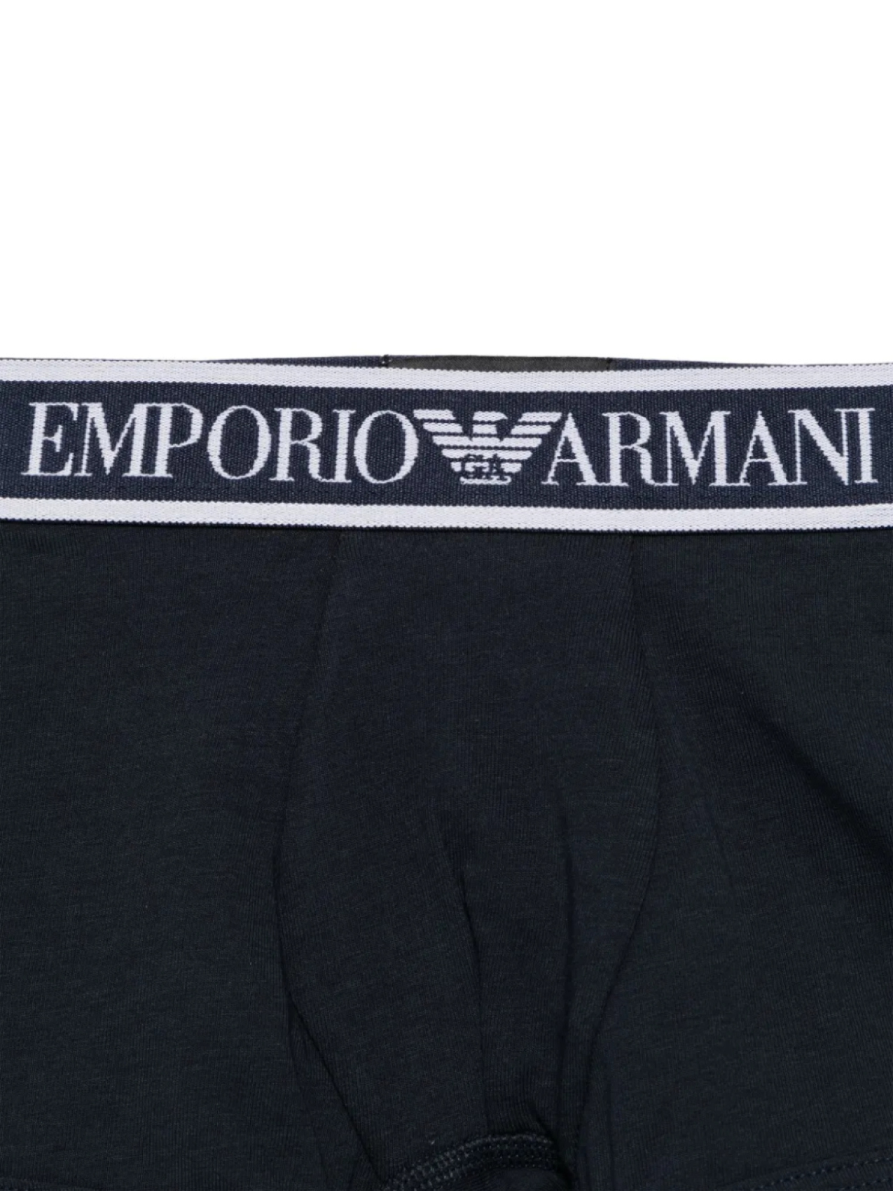 Emporio Armani Kids комплект из двух трусов-брифов с логотипом, синий — фото 2