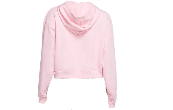 Толстовка (WMNS) Nike Sportswear Crop Fleece Hoodie 'Pink', розовый — фото 2