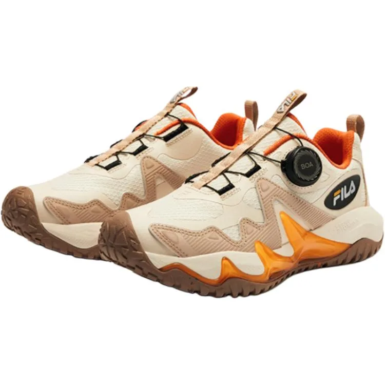 FILA KIDS BOA Slip Resistant Abrasion Resistant низкие детские outdoor shoes Brown для подростков — фото 4