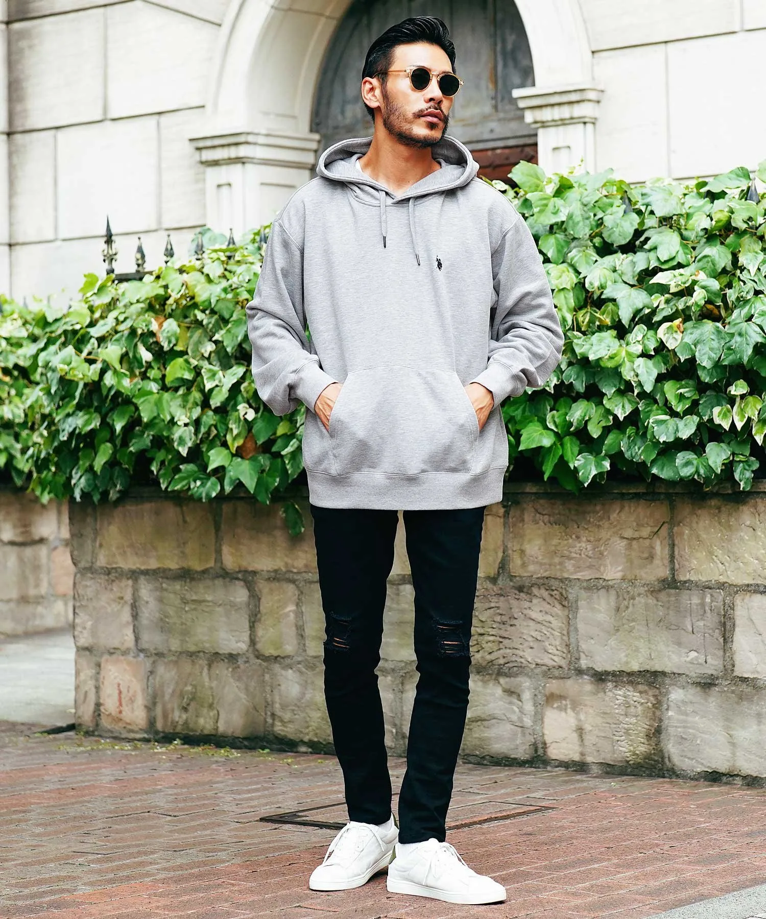 US. POLO ASSN. Толстовка с капюшоном, коллекция весна/лето 2016. U.S. Polo Assn., A Heather Gray — фото 2