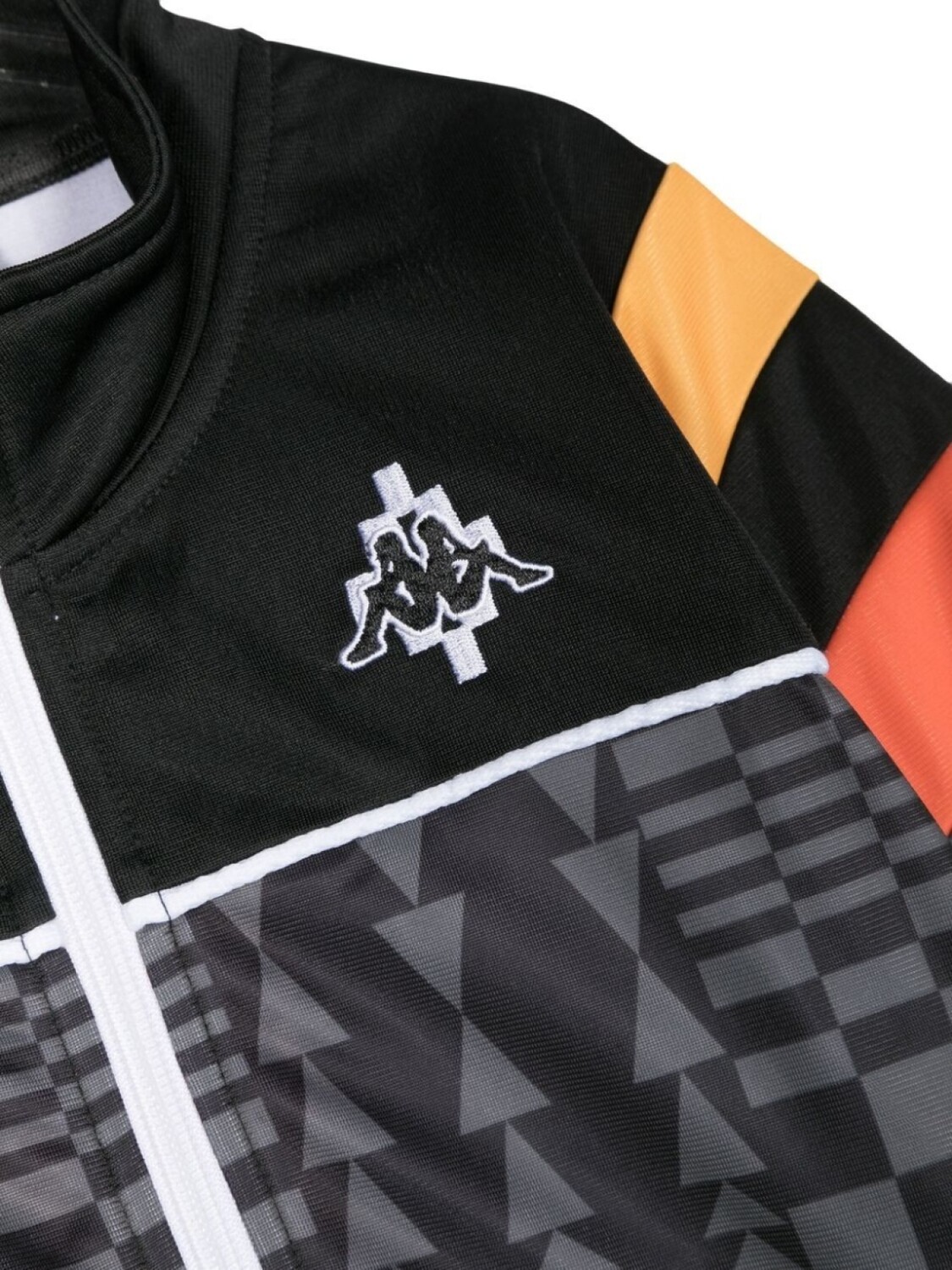 Marcelo Burlon County of Milan спортивная куртка с геометричным принтом, черный — фото 3