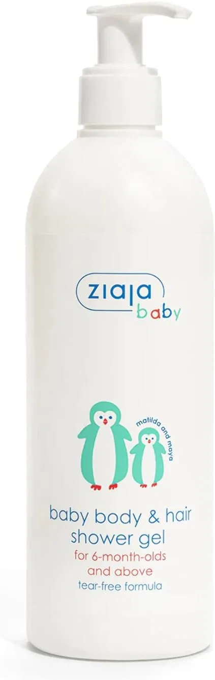 Детский гипоаллергенный гель для мытья тела и волос от ZIAJA BABY, 400 мл Ziaja