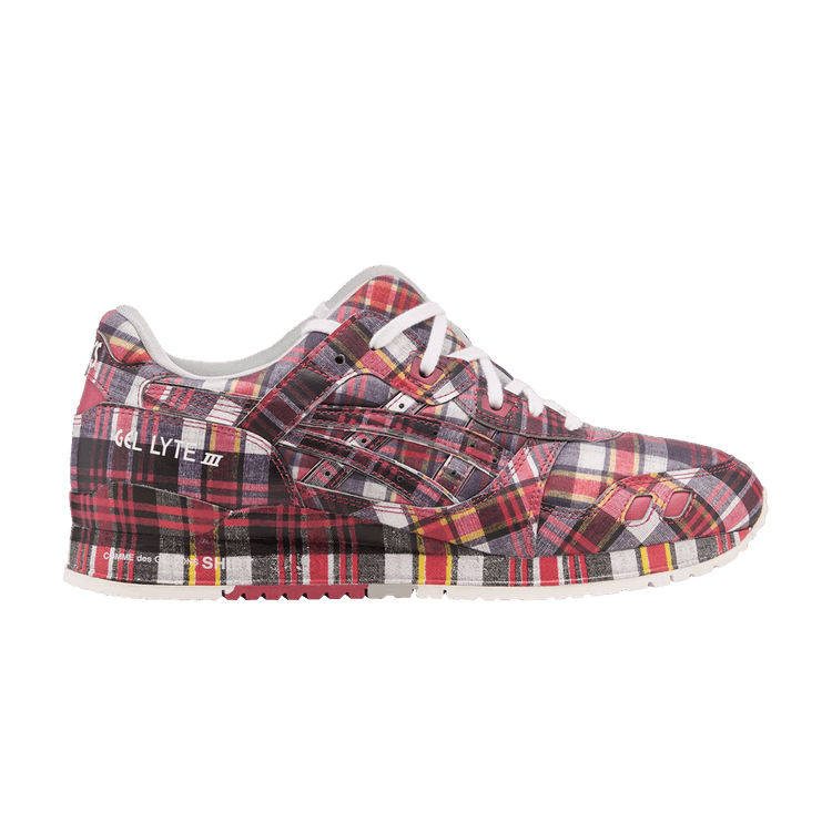 

Кроссовки Comme des Garçons SHIRT x Gel Lyte 3 '07 Remastered 'Red Plaid', красный
