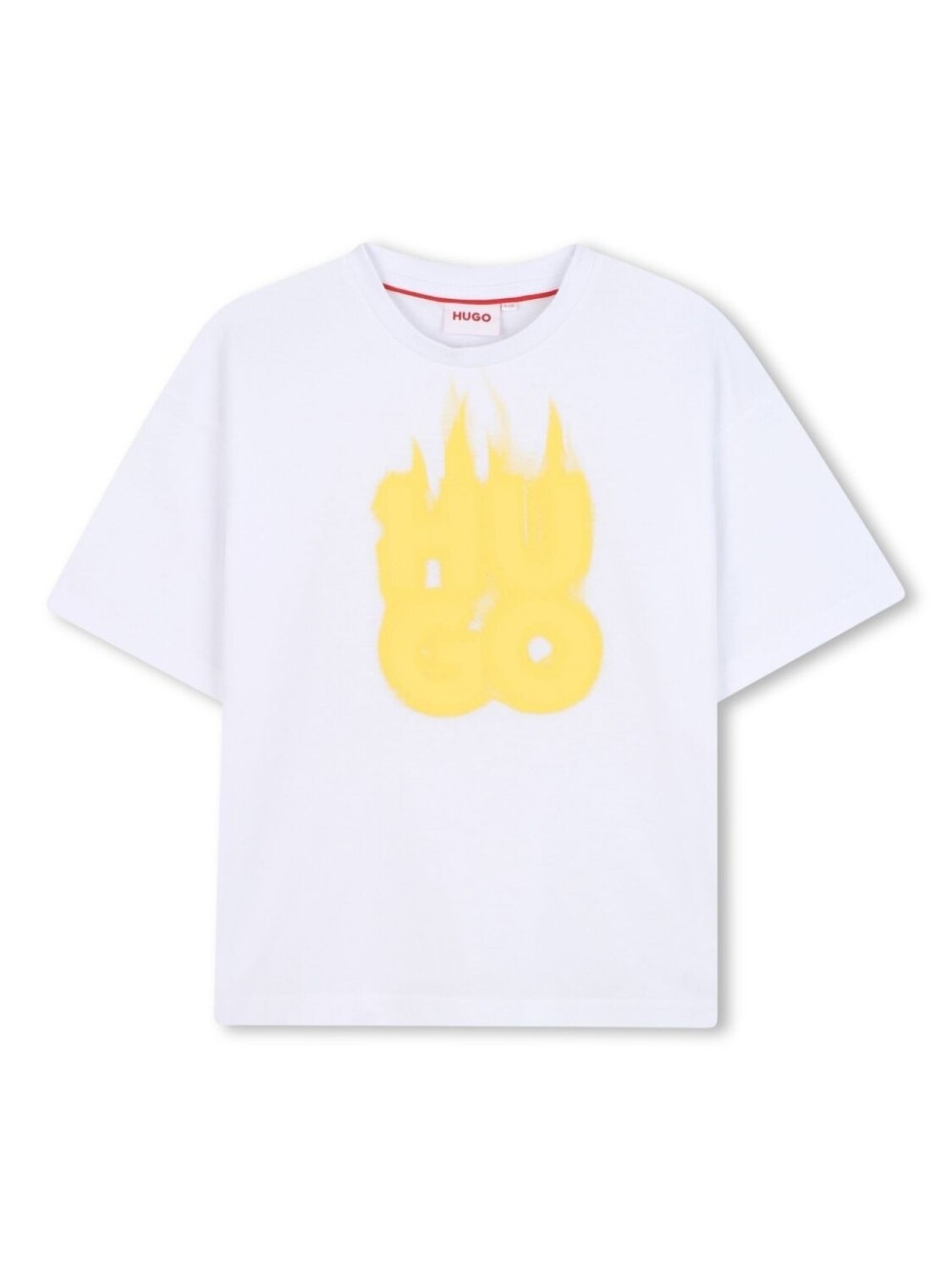 

HUGO KIDS футболка с логотипом, белый