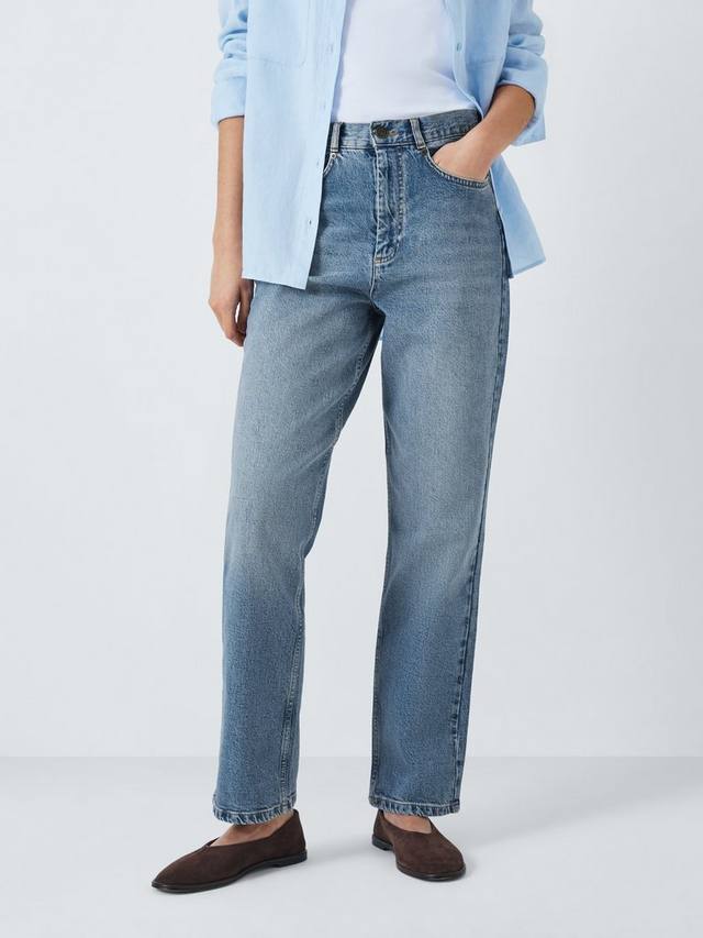 

Аутентичные джинсы с прямыми штанинами John Lewis, цвет Blue Indigo