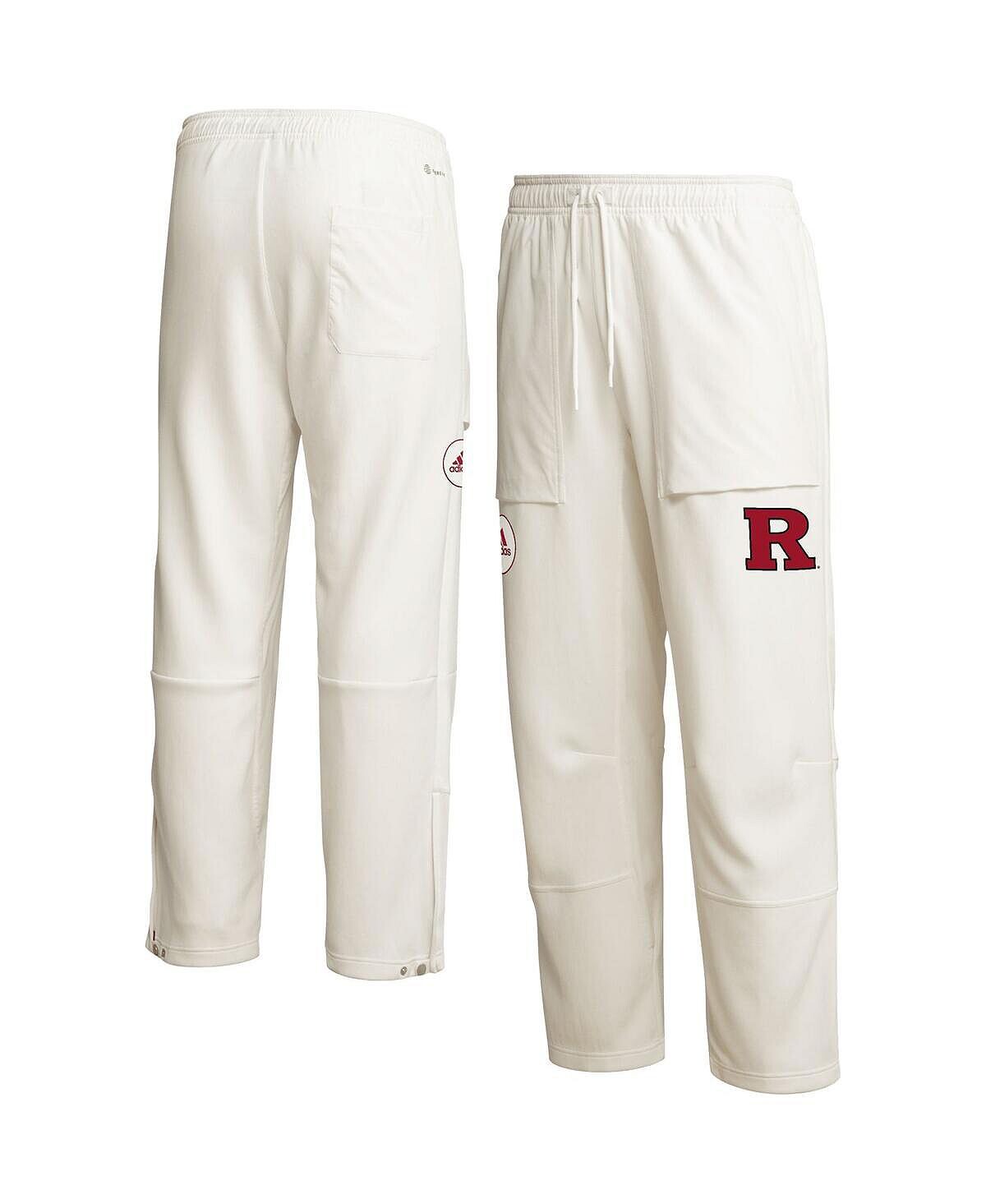 

Мужские кремовые брюки Rutgers Scarlet Knights Zero Dye AEROREADY adidas